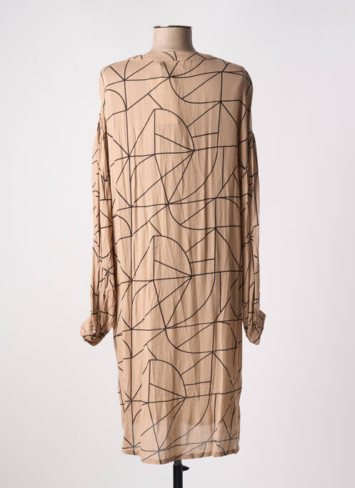 Rochie midi maro KAFFE femeie