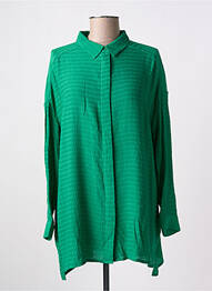 Tunică mâneci lungi guler de bluză verde COMPAÑIA FANTASTICA femme