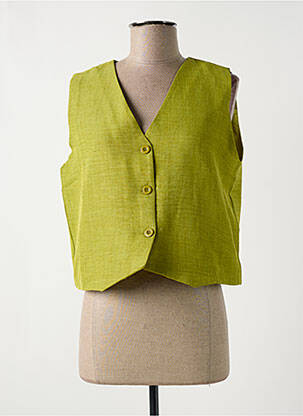 Vestă fără mâneci verde MADEMOISELLE YEYE femeie