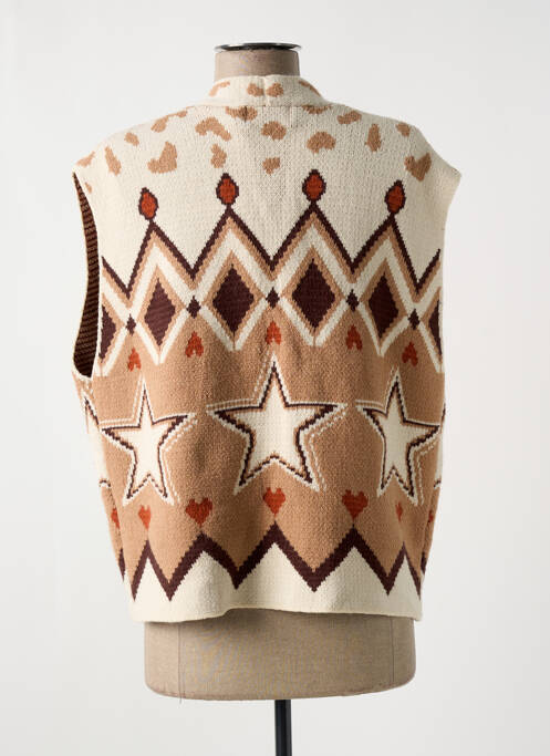 Vestă fără mâneci bej CHERRY PARIS femeie