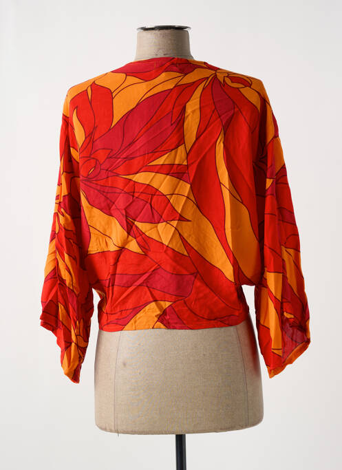 Bolero închidere cu legături de legat roșu TERRACOTTA femme