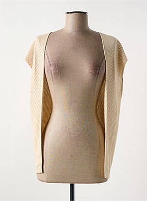 Vestă cu mâneci scurte bej NELL femeie