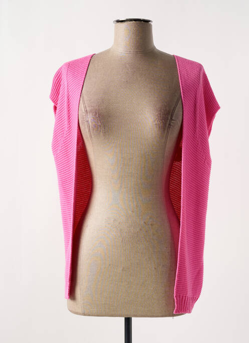 Vestă cu mâneci scurte roz NELL femeie