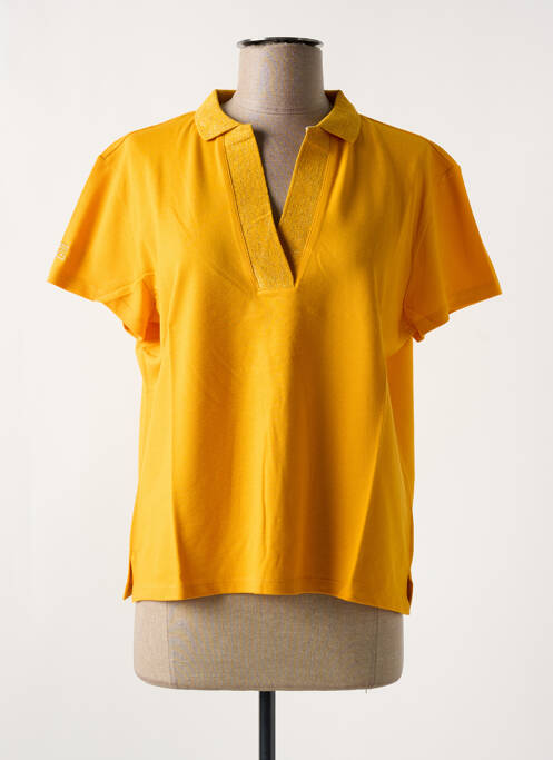 Polo elasticitate mâneci scurte galben LES TROPEZIENNES PAR M.BELARBI femme