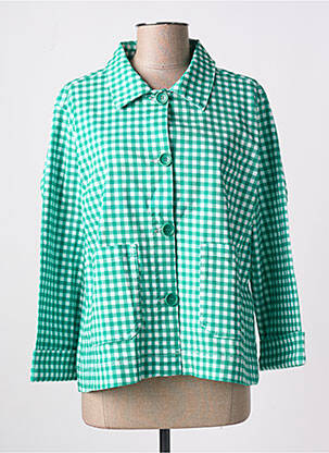 Jachete casual croială dreaptă verde MADEMOISELLE YEYE femeie