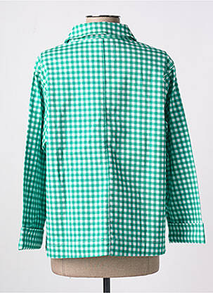 Jachete casual croială dreaptă verde MADEMOISELLE YEYE femeie
