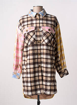 Palton lung maro NUMPH femeie