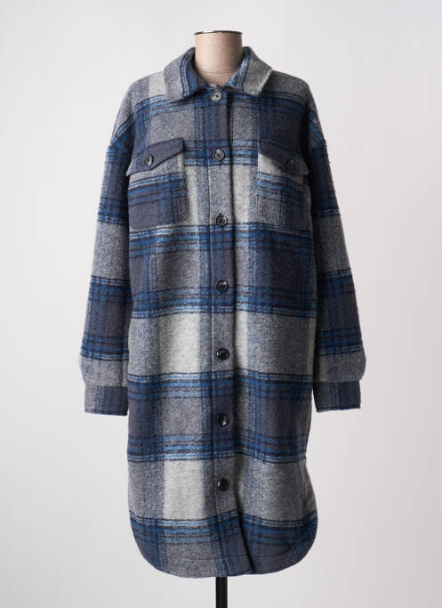 Palton lung albastru KAFFE femeie