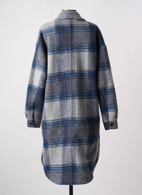 Palton lung albastru KAFFE femeie