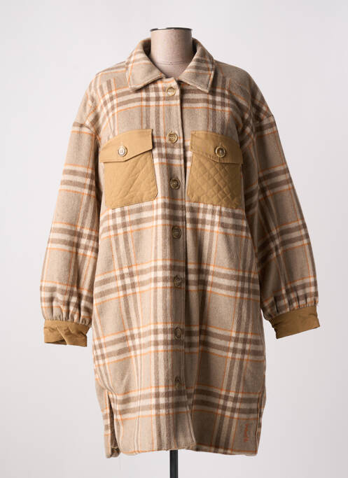 Palton lung bej NUMPH femeie