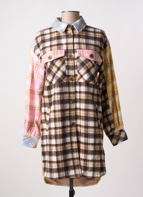 Palton lung maro NUMPH femeie