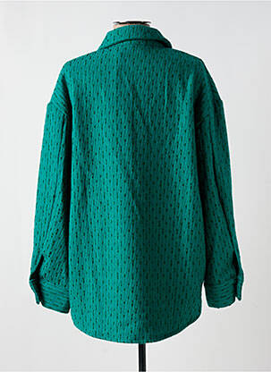 Jachete casual croială dreaptă verde CHERRY PARIS femeie