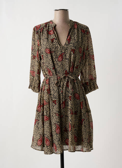 Rochie scurtă bej IKKS femeie