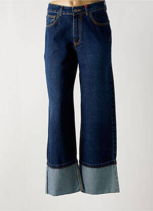 Blugi cu croială evazată albastru JOHANNA PARIS femeie