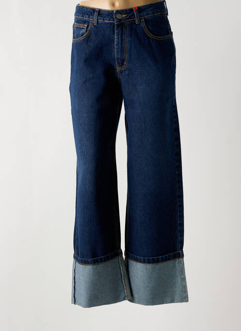 Blugi cu croială evazată albastru JOHANNA PARIS femeie