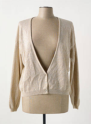 Vestă cu mâneci lungi auriu BELLITA femeie