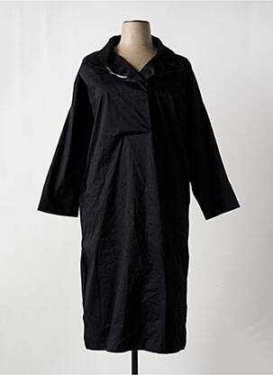 Trench țesătură poplin fără glugă negru YUGEN femeie