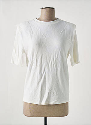 Tricou bej DEUX. BY ELINE DE MUNCK femeie