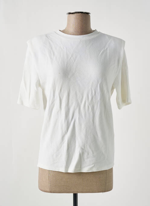 Tricou bej DEUX. BY ELINE DE MUNCK femeie