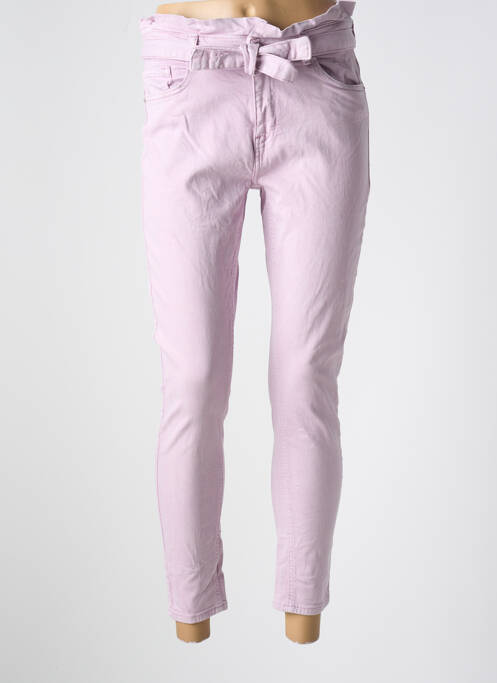 Blugi cu croială slim elasticitate talie înaltă violet ONLY femme