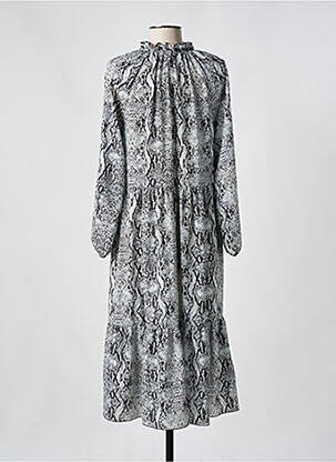 Rochie midi croială fluidă mâneci lungi gri HAILYS femeie