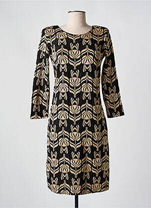 Rochie midi mâneci lungi mâneci lungi auriu AMELIE & AMELIE femeie