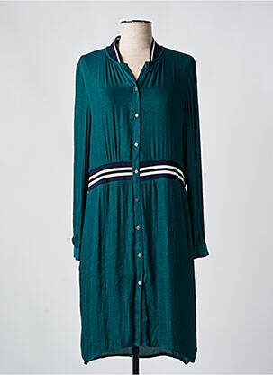 Rochie midi mâneci lungi mâneci lungi verde GARCIA femeie