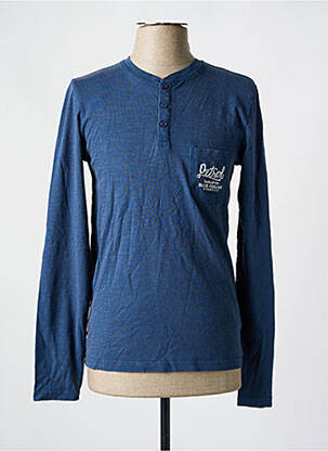 Tricou mâneci lungi mâneci lungi albastru PETROL INDUSTRIES femeie