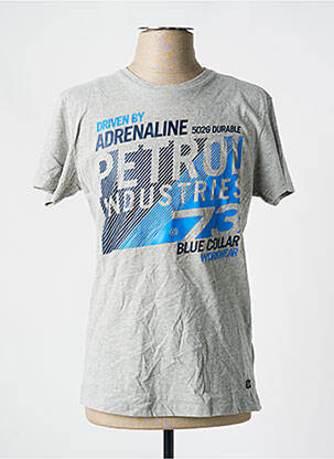 Tricou gri PETROL INDUSTRIES bărbat