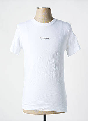Tricou croială dreaptă mâneci scurte alb CALVIN KLEIN bărbat