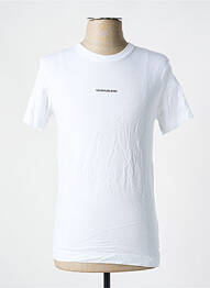 Tricou croială dreaptă mâneci scurte alb CALVIN KLEIN homme