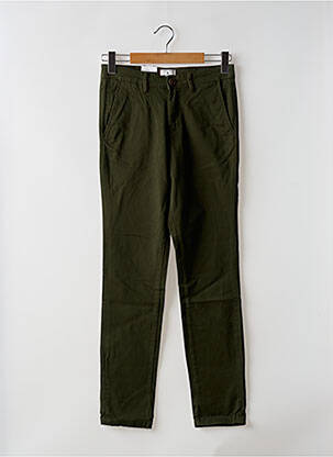 Pantalon chino elasticitate mărime normală verde JACK & JONES bărbat