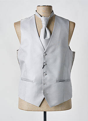 Vestă fără mâneci gri MONSIEUR PEKTRUS BLANCO bărbat