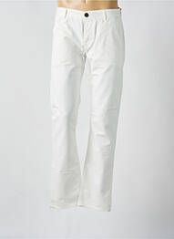 Pantalon drept elasticitate mărime normală alb SCARTI-LAB homme