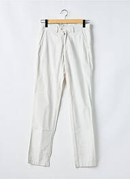 Pantalon chino buzunare mărime normală alb HARTFORD bărbat