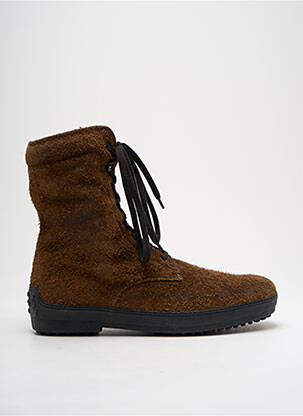 Botine/ghete umplută vârf rotund maro TOD'S bărbat