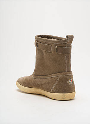 Botine/ghete umplută vârf rotund maro MONCLER bărbat