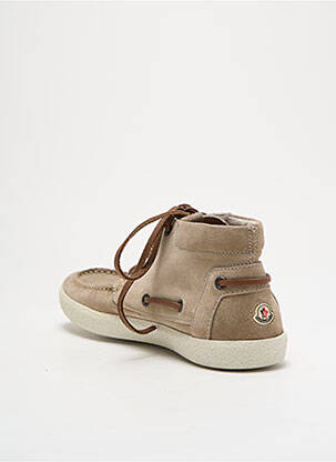 Pantofi de barcă vârf rotund vârf rotund bej MONCLER bărbat