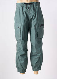 Pantalon cargo talie elastică mărime normală verde LOSAN homme