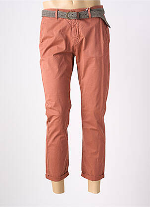 Pantalon 7/8 țesătură poplin mărime normală maro LOSAN bărbat
