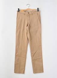Pantalon chino țesătură poplin mărime normală maro LCDN homme