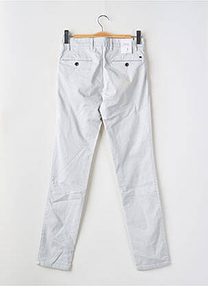 Pantalon chino țesătură poplin mărime normală gri LCDN bărbat