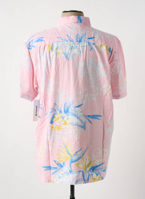 Cămașă cu mâneci scurte roz HURLEY bărbat