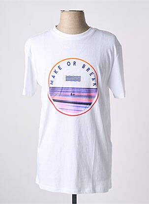 Tricou croială dreaptă mâneci scurte alb LDN femeie