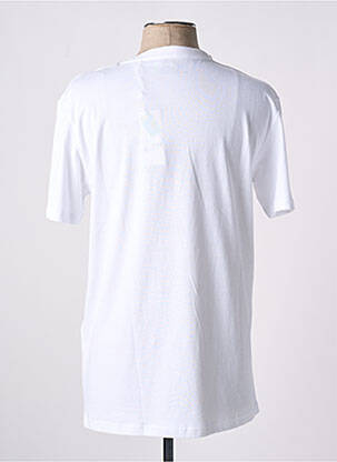 Tricou croială dreaptă mâneci scurte alb LDN femeie