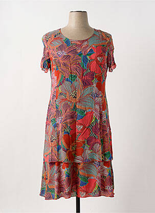 Rochie midi roz GEVANA femeie