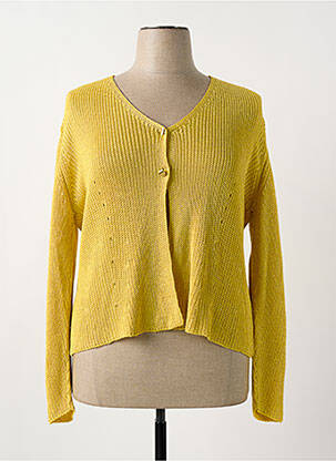 Vestă cu mâneci lungi galben MINO MORA femeie