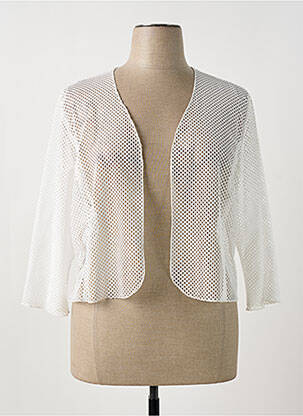 Vestă cu mâneci lungi alb GEVANA femeie