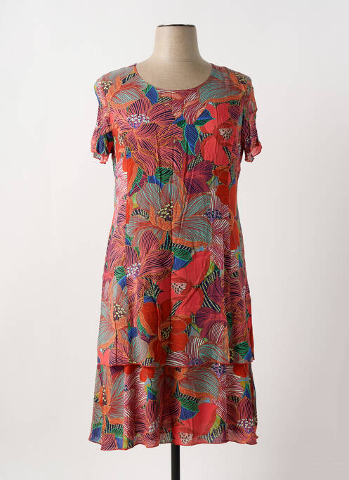 Rochie midi roz GEVANA femeie