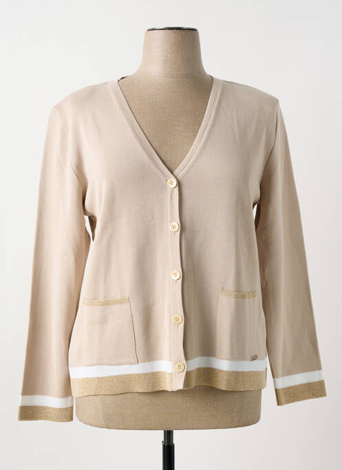 Vestă cu mâneci lungi bej MINO MORA femeie